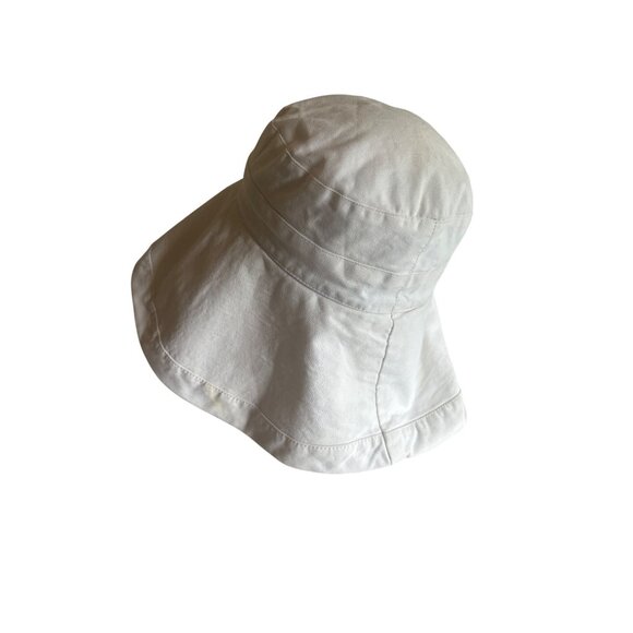 Physicans Endorsed Reversible White Cotton Sun Hat For Women One Size - Picture 2 of 6